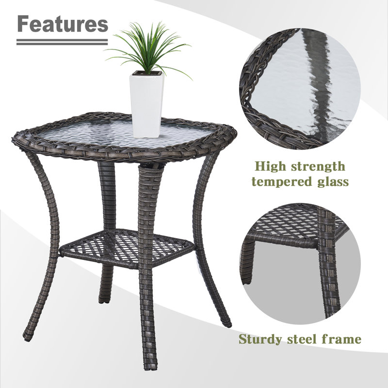 Table d'appoint Dahlyla, gris