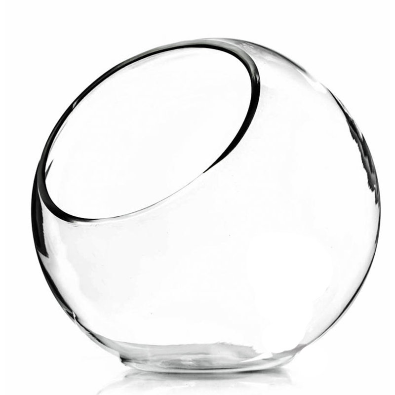 Handmade Glass Table Vase, 8" H x 8" W x 8" D