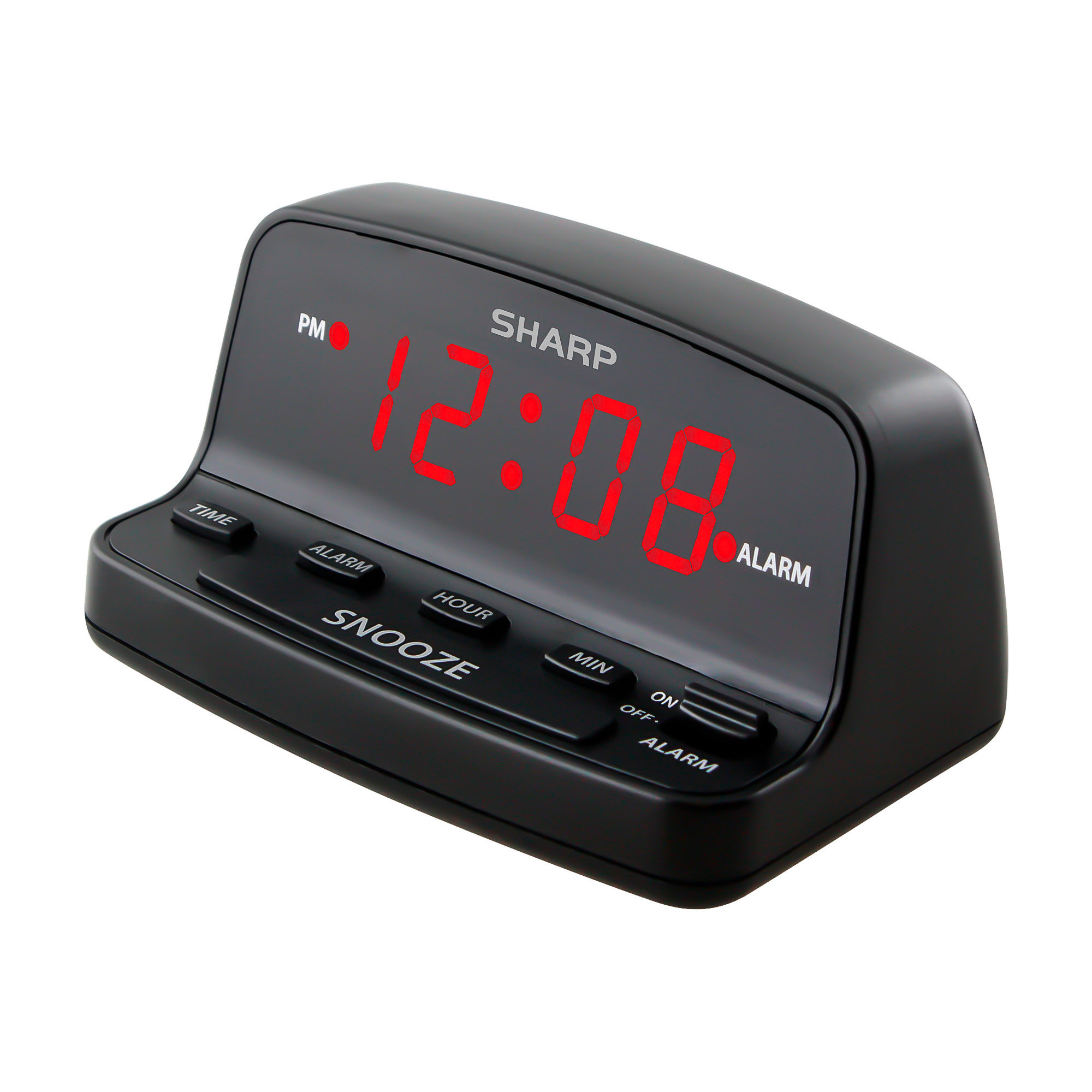 Sharp Digital Alarm Clock with Keyboard Style Controls | Wayfair