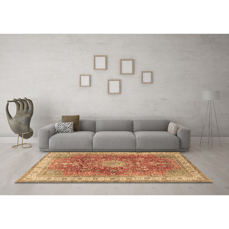 Tapis brun traditionnel Traditional 4492, Carré 3 pi