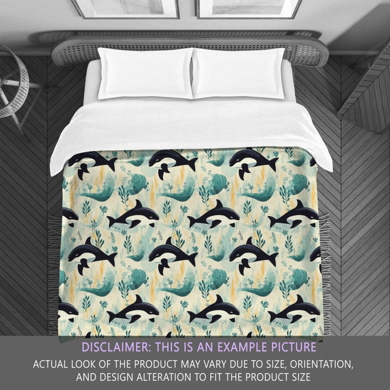 Brajan Killer WhaleBrajan Bedding, King Comforter