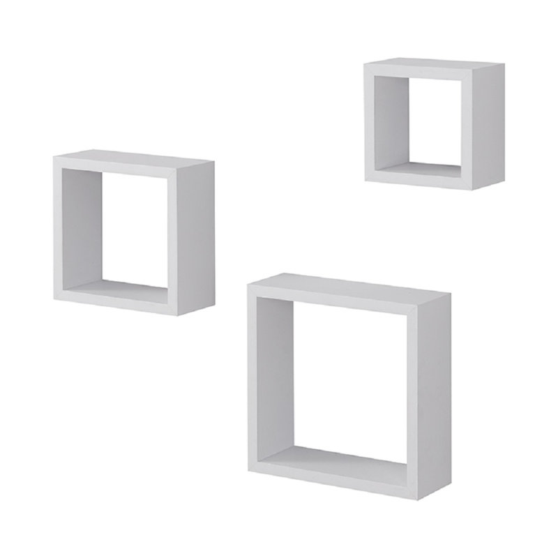 Toril 3 Piece Square Floating Shelf