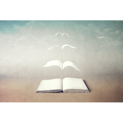 Pages Flying - Wrapped Canvas Print