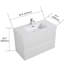 Meuble-lavabo blanc 36 po - Rangement grande capacité, 17,88 po de largeur, blanc pur style moderne, 117,1 lb, armoire à poignée-585700221-585700222