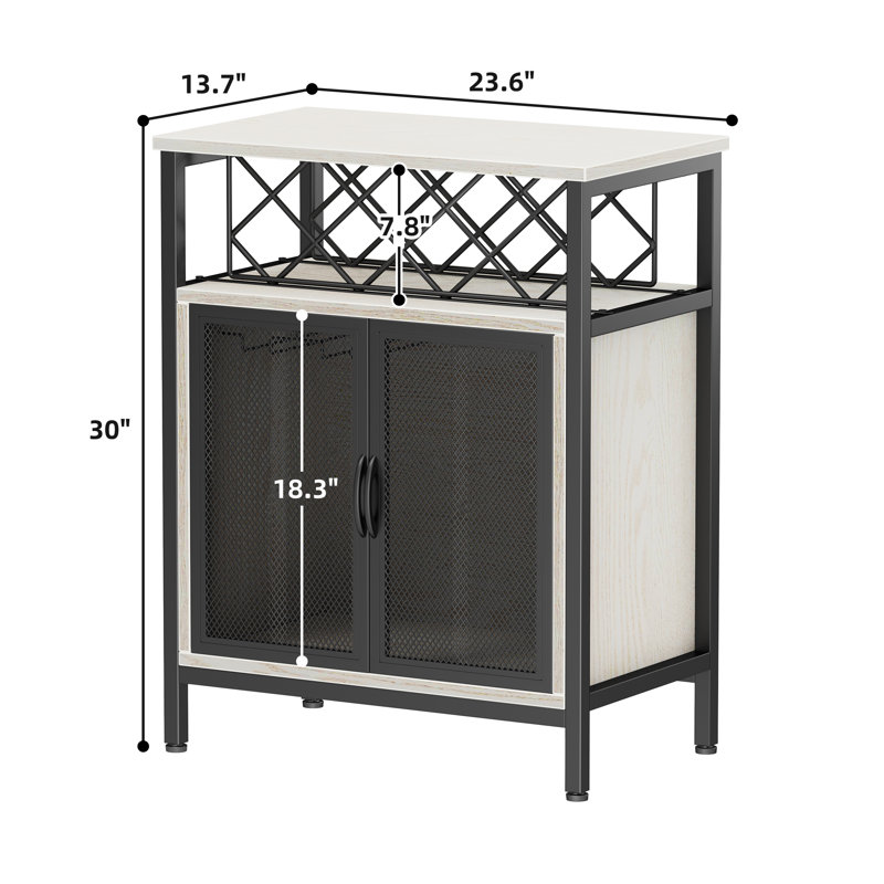 Armoire de bar 23,6 po Jamesandrew, Érable chaud
