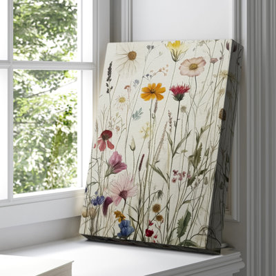 Floral, toile tendue avec châssis Lxxxi, prête à être accrochée