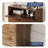 Hidden Shoe Cabinet With 3 Flip Drop-Down Door White & Oak-1894525359