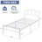 Twin Bed Frame Metal Platform Bed Frame with Headboard & Footboard,  Mattress Foundation ,No Box Spring Needed-1358785739-1358785737
