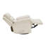 Fauteuil coulissant et pivotant inclinable en microfibre beige avec cadre en contreplaqué et meubles de salon 1 pièce