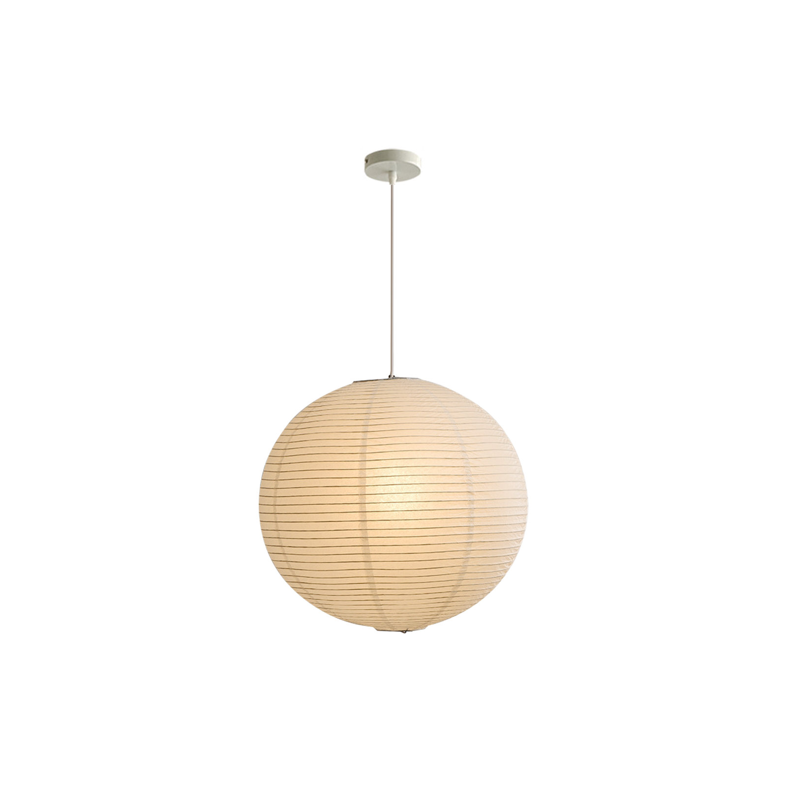 Workshop Single Light Paper Dimmable Pendant, 15.74" H x 15.74" W x 15.74" D