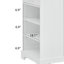 Îlot de cuisine cannelé avec prise de courant et armoire de rangement pour poubelle-2041652370