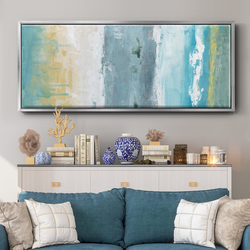 Beach Walk II- Framed Canvas