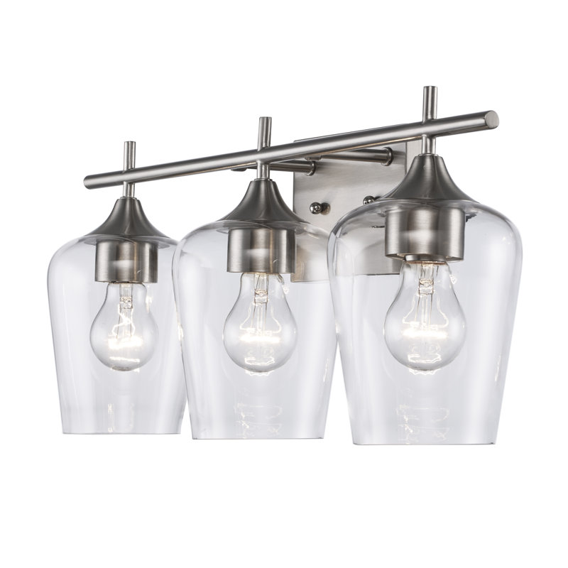 Rockfield 3 - Light Dimmable Vanity Light, Brushed Nickel