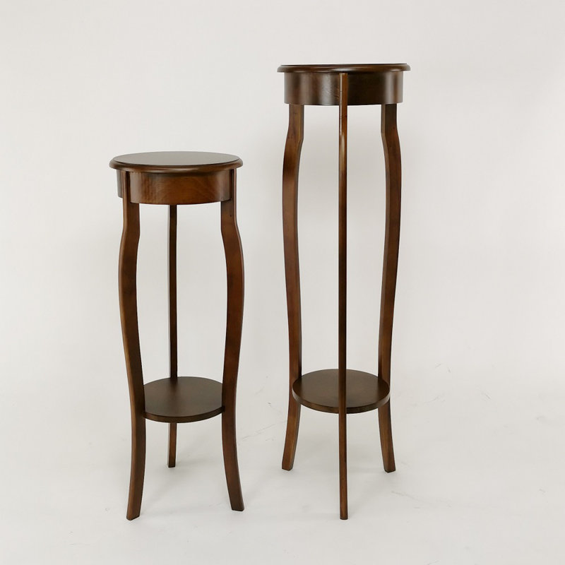 Solid Wood End Table, 39.5" H x 11.5" W x 11.5" D