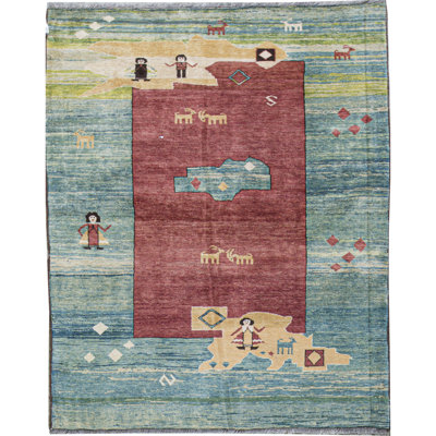 Hand-Knotted High-Quality Brown Area Rug