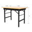 Table de travail portable pliante avec ruban à mesurer et détecteur d'angle (sans les chaises de bureau)
