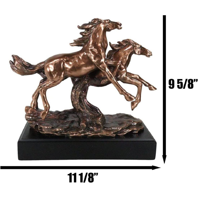 Grande statue en résine bronze bronzée Jollanta