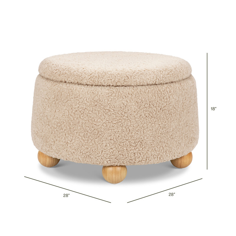 Tuffet Ottoman, Chai Shearling