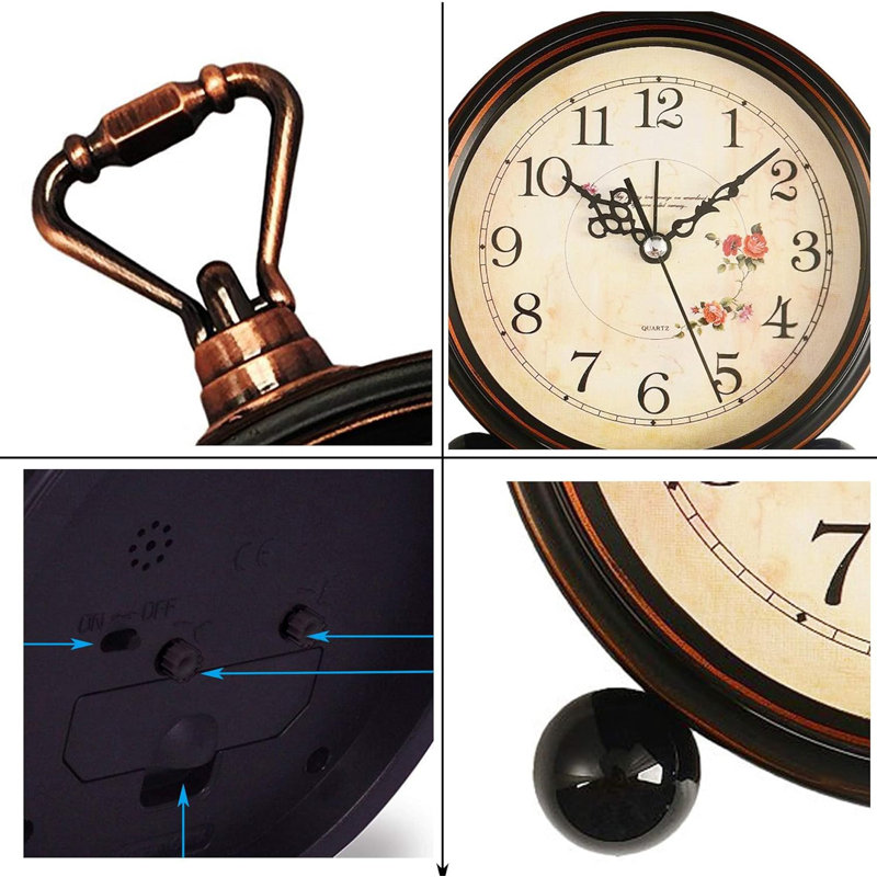 Konigwerk Electric Tabletop Clock in Brown