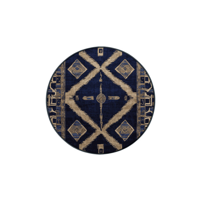 Silky Soft Plush Gray Area Rug, Round 5'