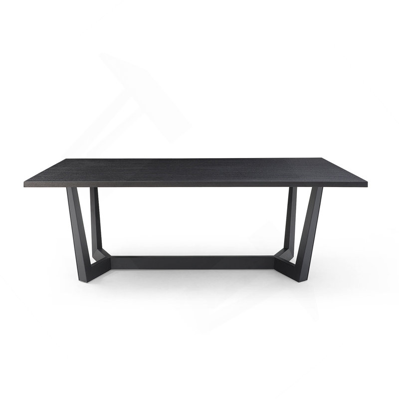 Rectangular MDF Dining Table Mid Century Modern