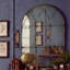 Miroir mural semi-circulaire