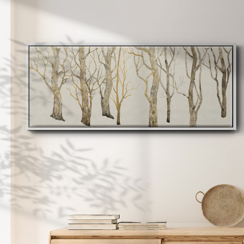 «Bare Trees II», toile encadrée de qualité supérieure, prête à être accrochée, H 8 po x l 20 po x P 1,5 po
