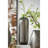 7X7x17" Aluminum Layered Chisel Oval Vase