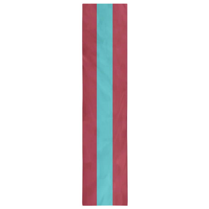 Chemin de table Seattle, Arizona, 72 po x 16 po, Rouge Sedona / bleu sarcelle / rouge Sedona