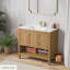 Chateau 35.35" Single Bathroom Vanity Base Only in Brown