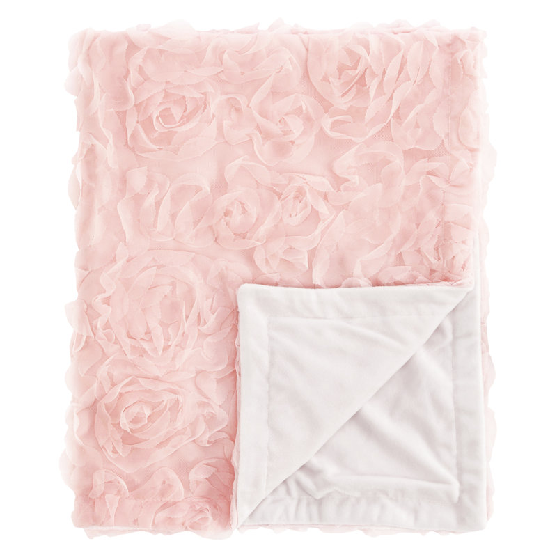 Couverture pour bébé Floral Rose, Rosé