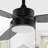 Arevik 42" 1-Light Modern 3-Speed Iron Height Adjustable Integrated LED Ceiling Fan with Pull Chains