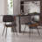 20.5"W Modern Upholstered Faux Leather Dinning Chair With Curved Wooden Backrest-1554952506