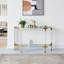 Console italienne en acrylique transparent