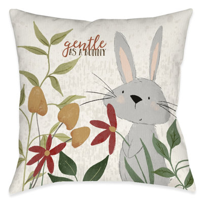 Forest Family Gentle Decorative Pillow