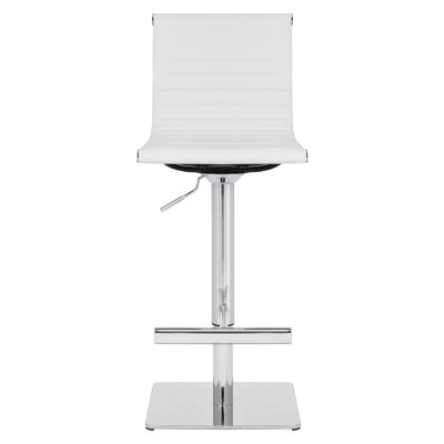 Batres Swivel Upholstered Adjustable Height Counter Stool with Metal Frame