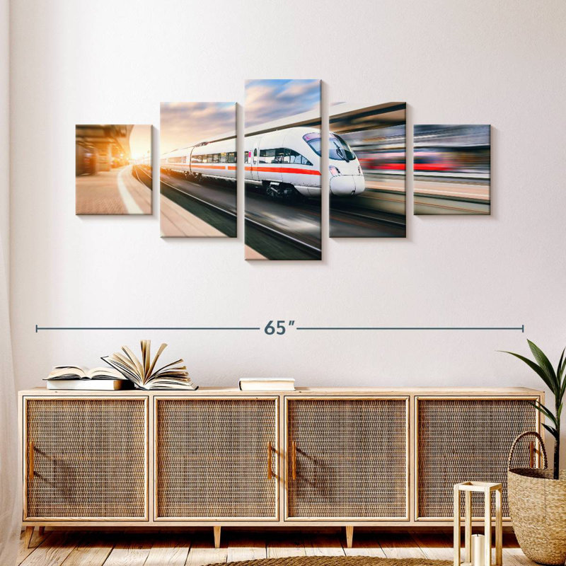 High Speed Train, 24" H x 55" W