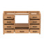 Meuble-lavabo autoportant 60 po avec comptoir simple en bois massif et structure en bois massif 60 po-131097934