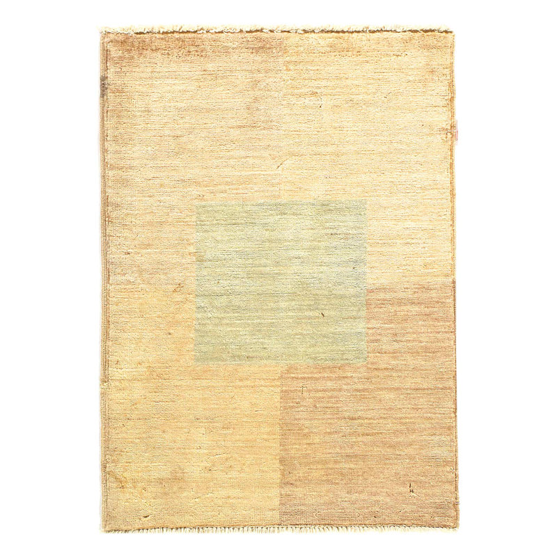 Tapis moderne finement noué à la main 2 pi 2 po x 3 pi 1 po