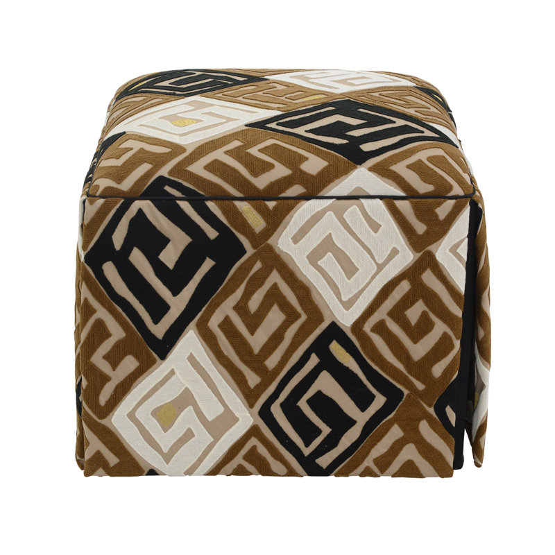 Chelsea Square Ottoman, Madagascar Natural