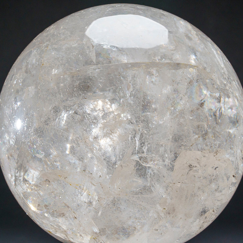 Large Genuine Polished Clear Quartz Sphere from Brazil (10 Lbs)