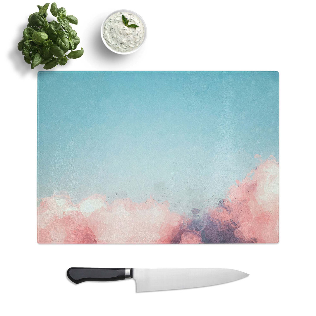 Glass Migrating Birds in Abstract Chopping Board