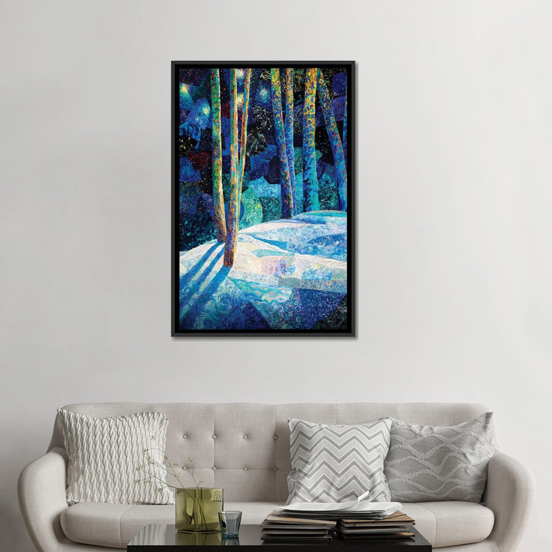 « the ion, la couture et les fenêtres », reproduction d’impression sur toile, H 26 po x l 18 po x P 1,5 po