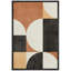 Style Mid-Century des années 1960, collage de style Mid-Century abstrait géométrique minimaliste, formes d'art Boho-100707773-100707774