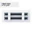 Grille de registre décorative pour mur et plafond en métal blanc mat-108369915