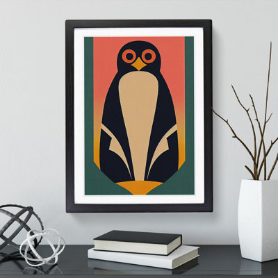 Penguin In Abstract No.5 - Wall Art