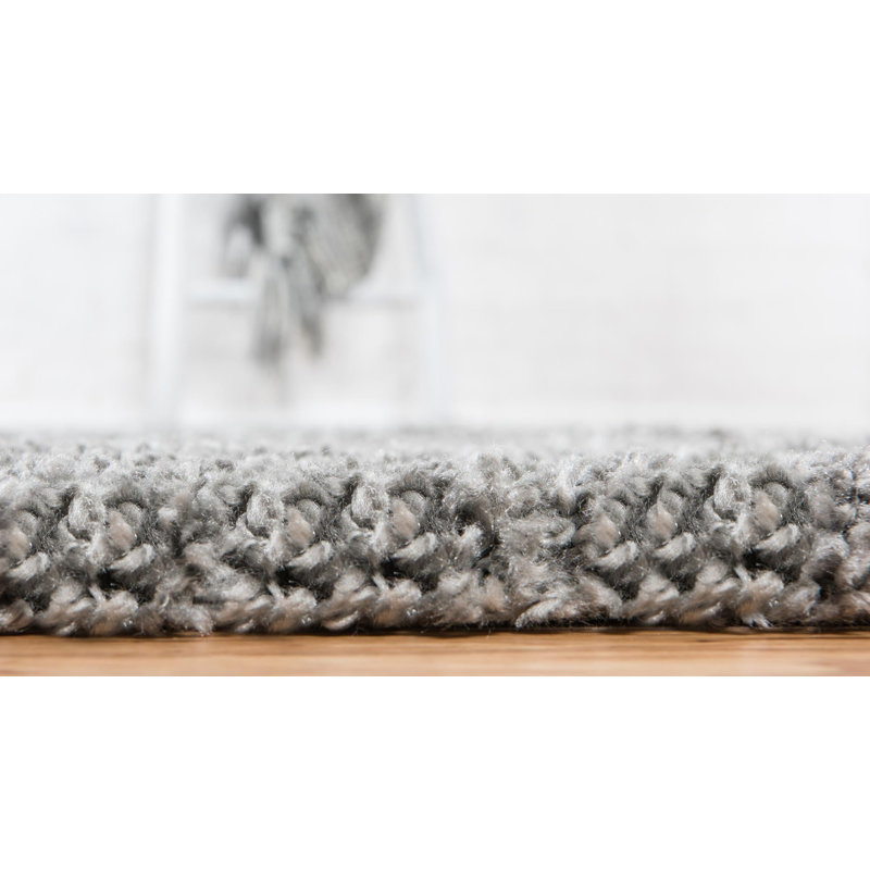 Paquette Geometric Shag Area Rug, Round 152cm