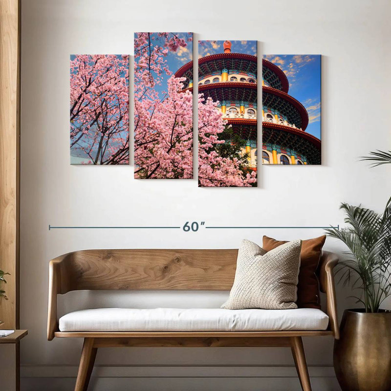 Arbre Sakura, temple Sirci Wuji, H 32 po x l 52 po