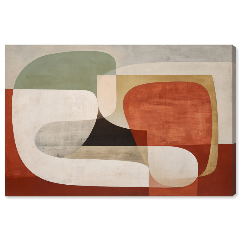 «Rust Forms I», reproduction d'art sur toile par Art Remedy, galerie tendue, 54 x 36, H 36 po x l 54 po, Toile non encadrée