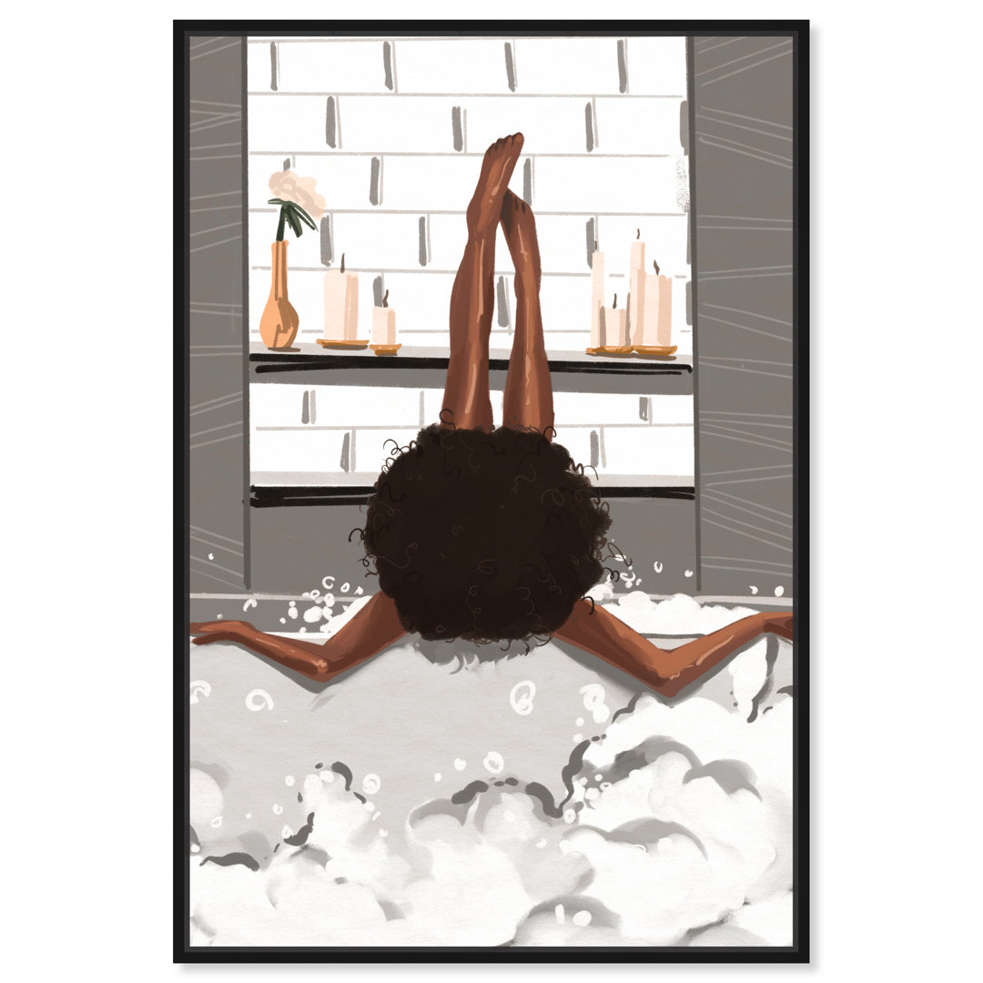 " Warm Bubbles Gray " Oliver Gal Prints 